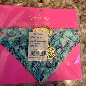 Lilly Pulitzer size S/M dog collar brand new